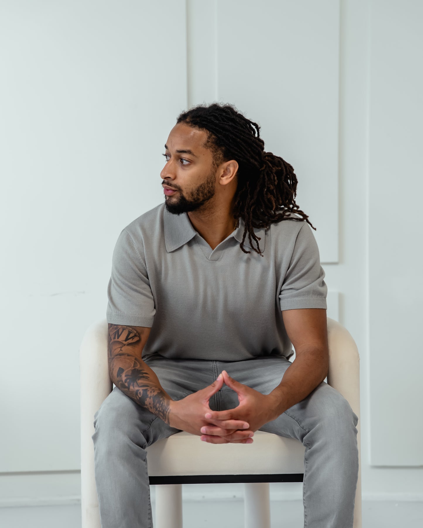 Men's V Neck Polo