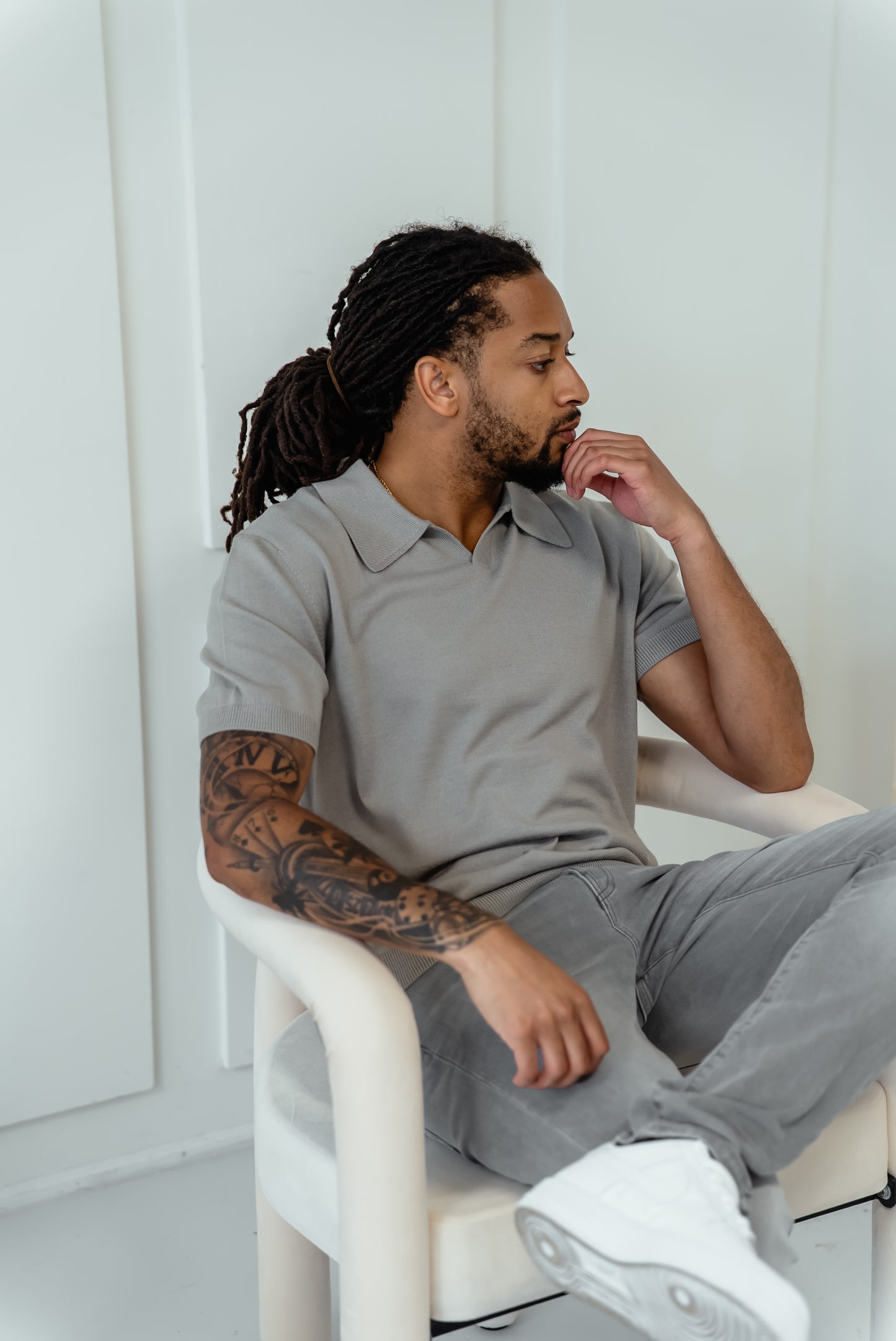 Men's V Neck Polo